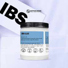 Load image into Gallery viewer, Gut exit suppositories for constipation, 6-ounce jar comes with silicon ice tray, finger cots, dropper. Slowly nurture colon-gut into better pooping habits. Ingredient list coconut oil, lemon, marjoram, fennel, coriander, sage herbs & essential oils